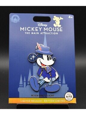 Disney Mickey Mouse The Main Attraction Peter Pan's Flight Pin (C7)